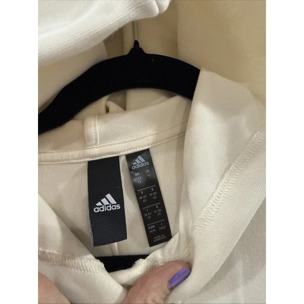 Adidas Peloton Hoodie Cream Colored Size Medium